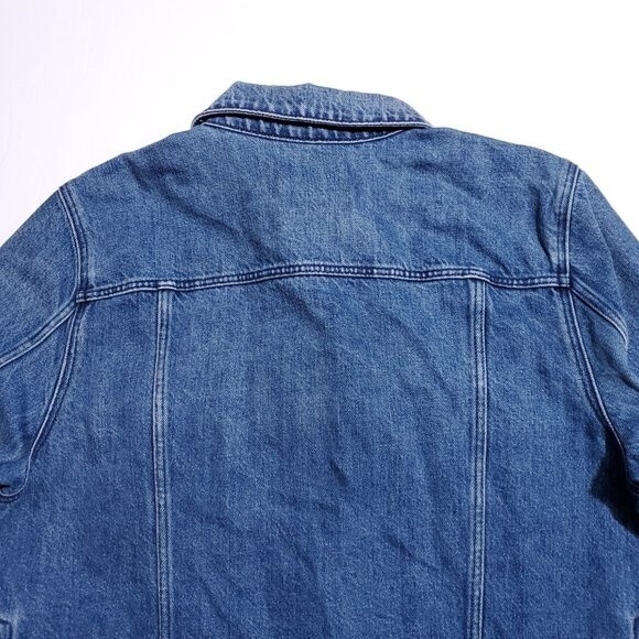 3x1 Hollow Denim Jean Jacket Blue Women's Size Medium Dita Grommets Slouchy - Picture 4 of 13